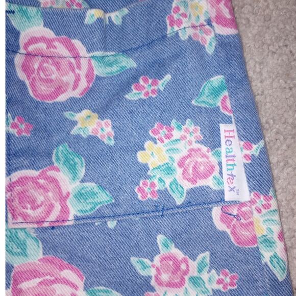 VTG Healthtex Dress Floral Cottagecore Garden Party Button 4 Toddler - Picture 3 of 3